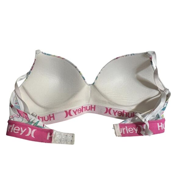 Hurley Bra Womens 36B Padded Underwire Floral Tropical Adjustable Straps - Picture 2 of 9